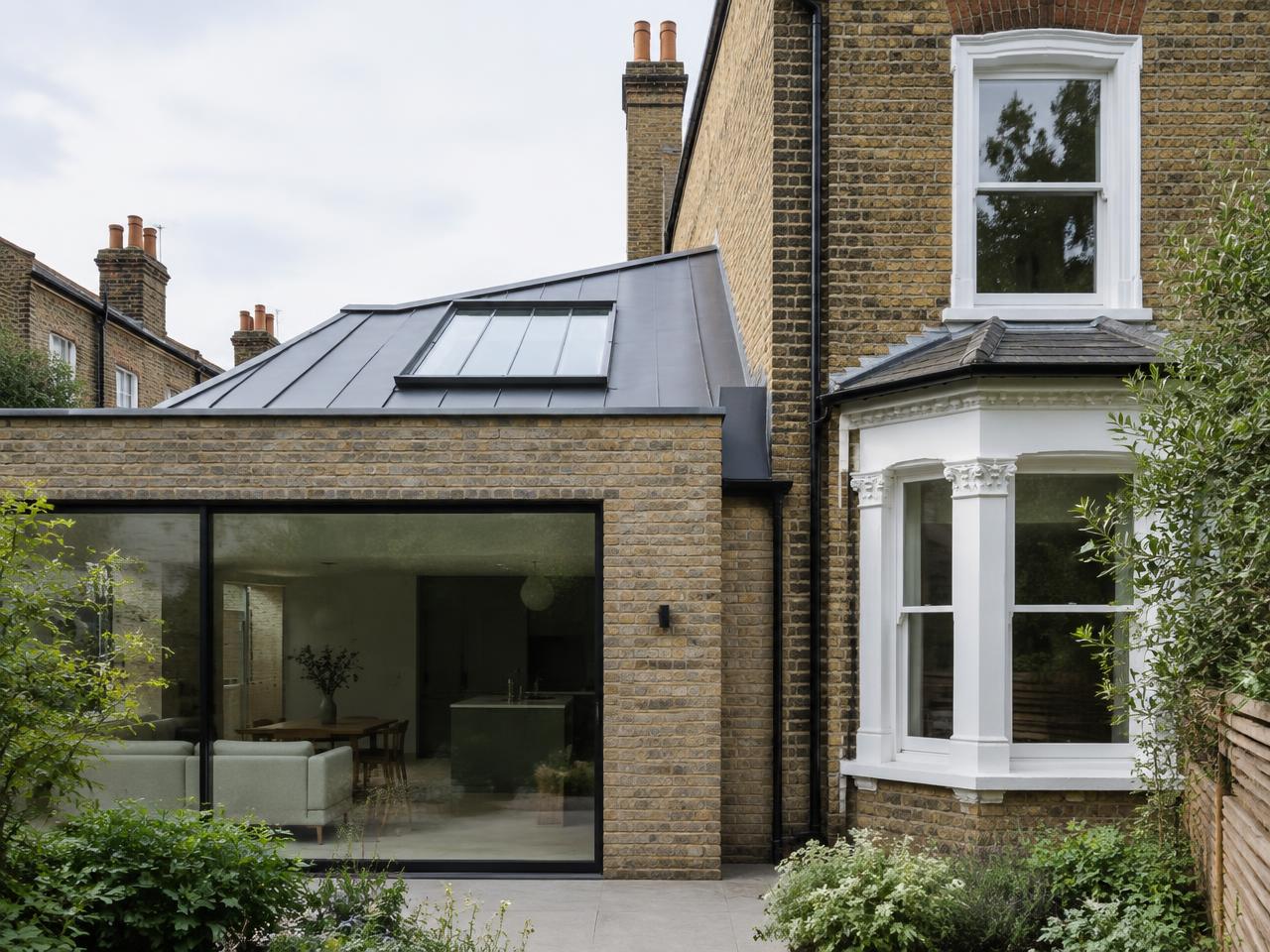 Contemporary extension added to a South London period home
