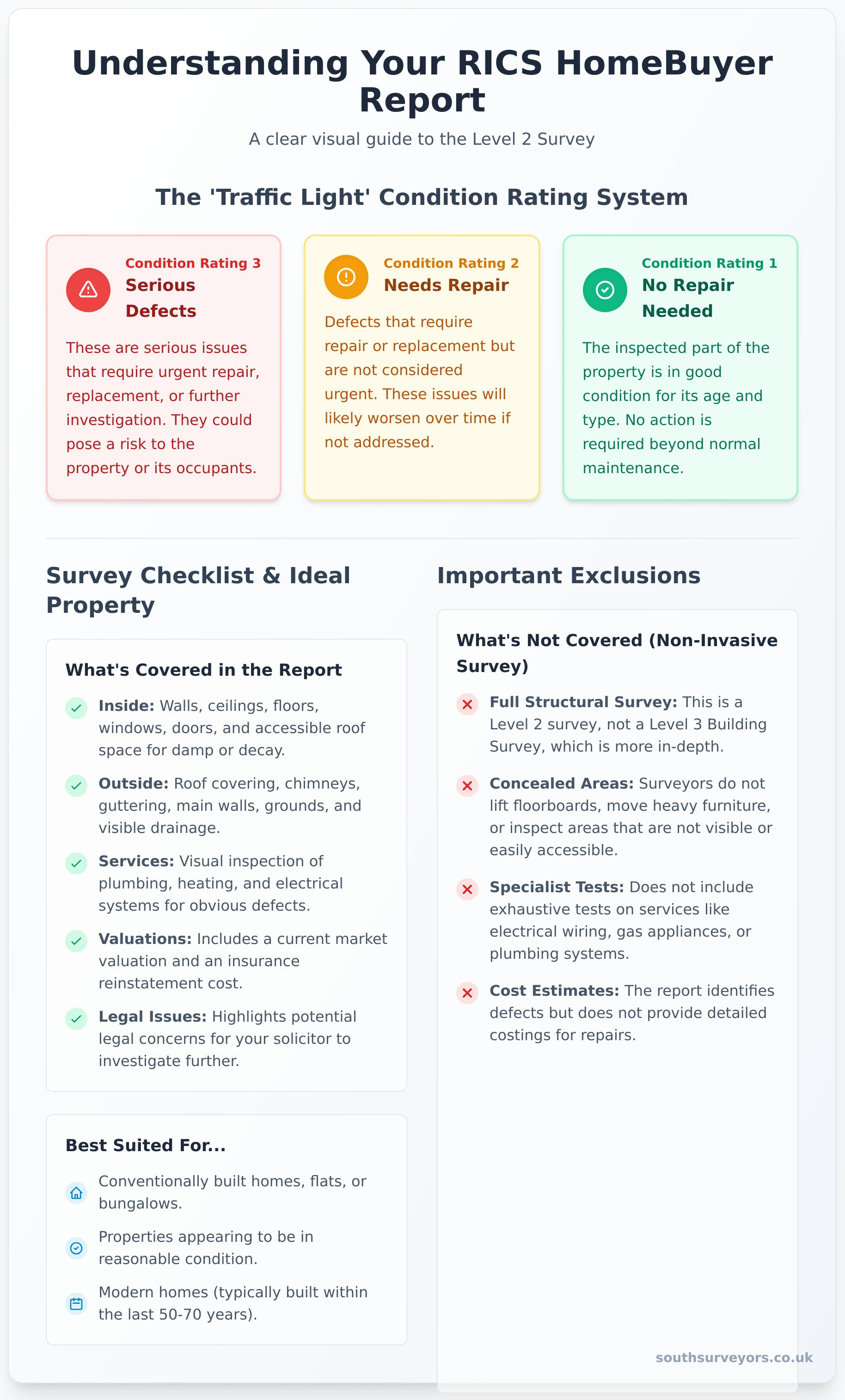 RICS HomeBuyer Report: A Complete Guide for Buyers - Infographic
