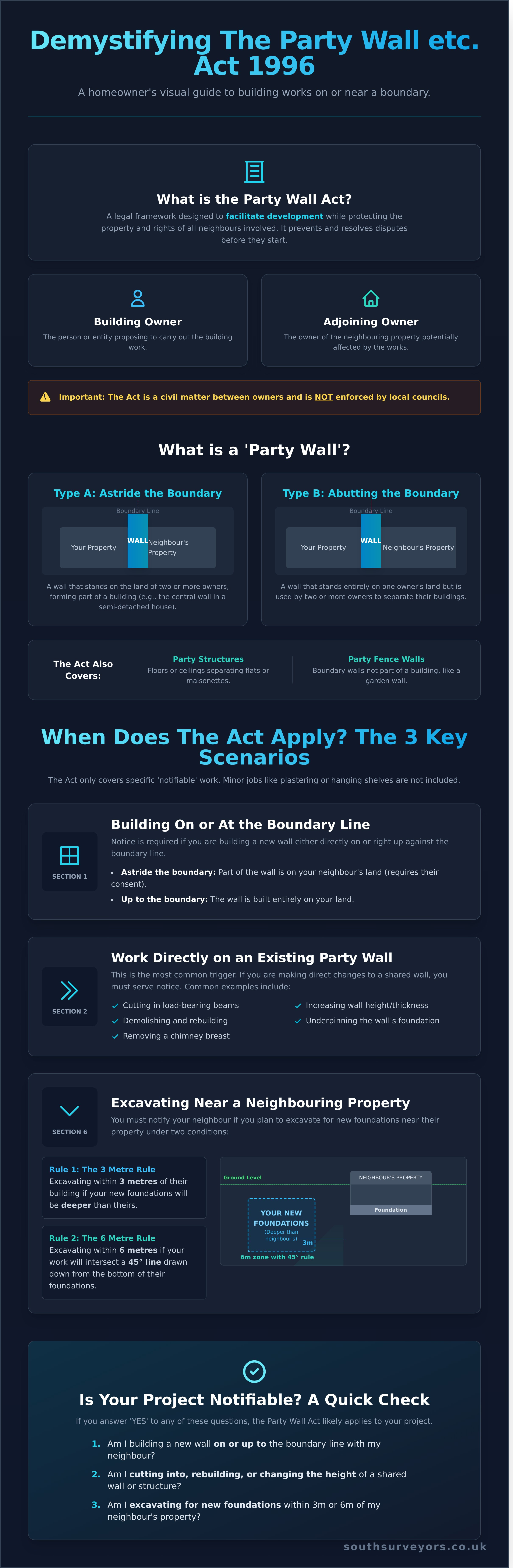 The Party Wall Act: A Homeowner’s Essential Guide - Infographic