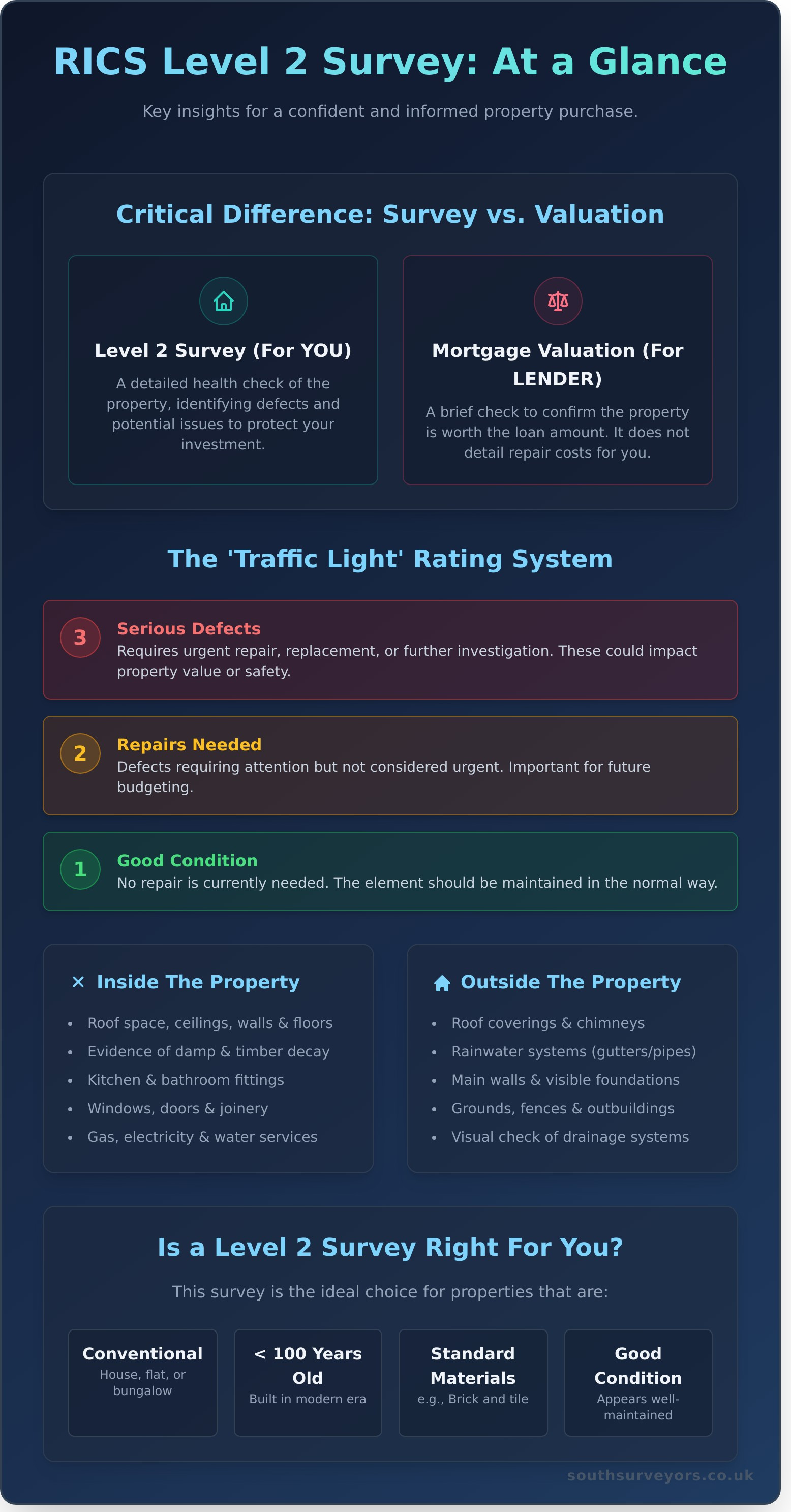 The RICS Level 2 Survey Explained - Infographic