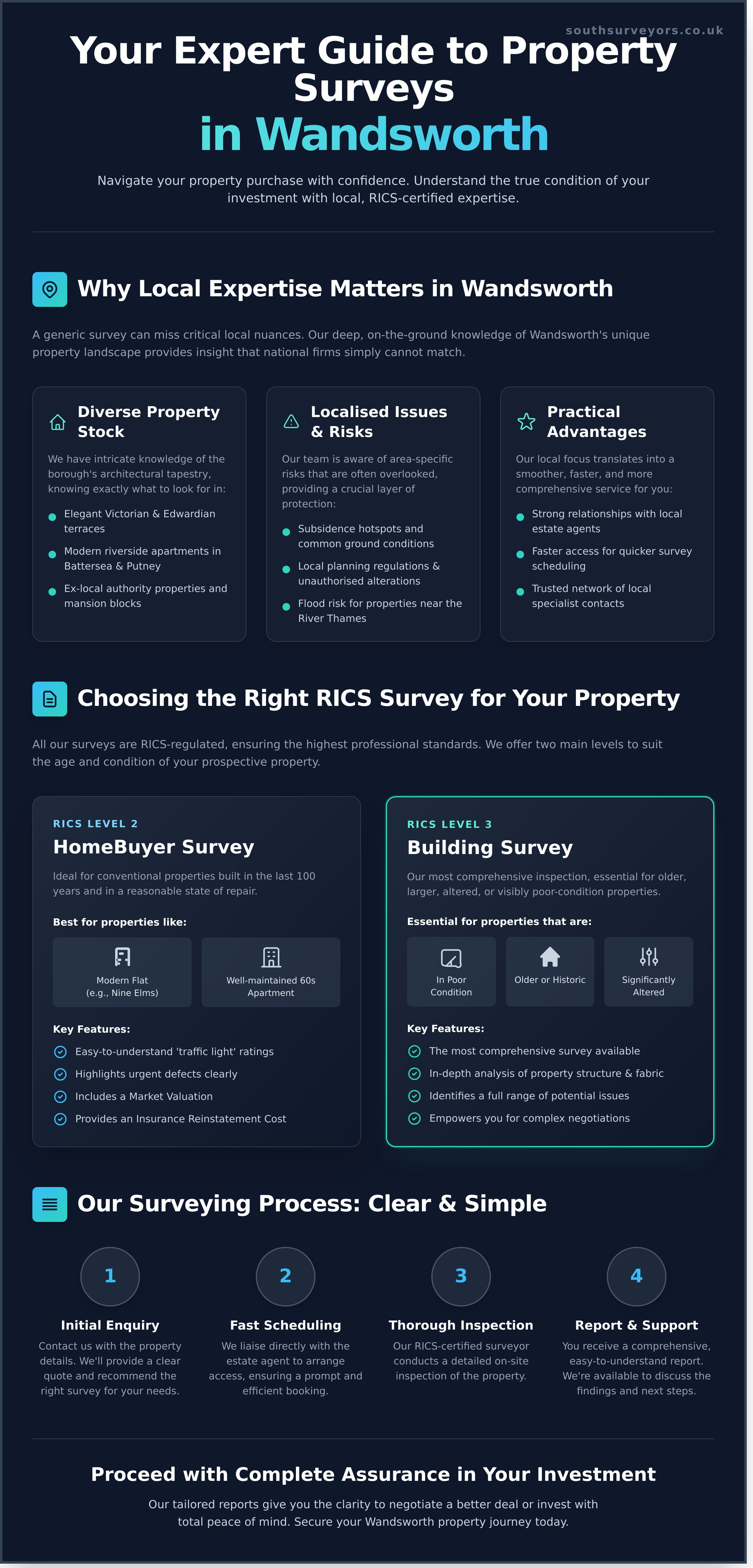 Your Local Chartered Surveyors in Wandsworth - Infographic