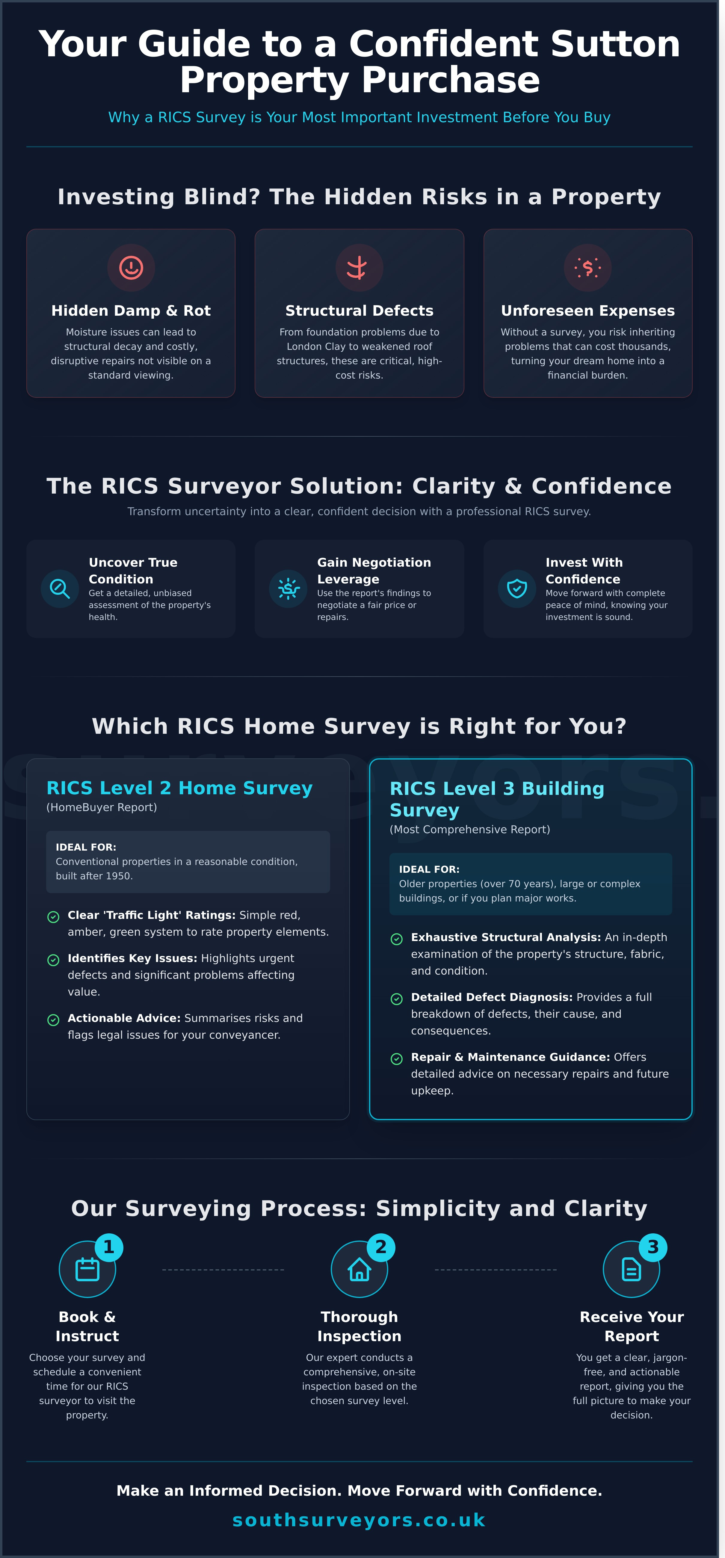 Your Trusted RICS Surveyor in Sutton | South Surveyors - Infographic