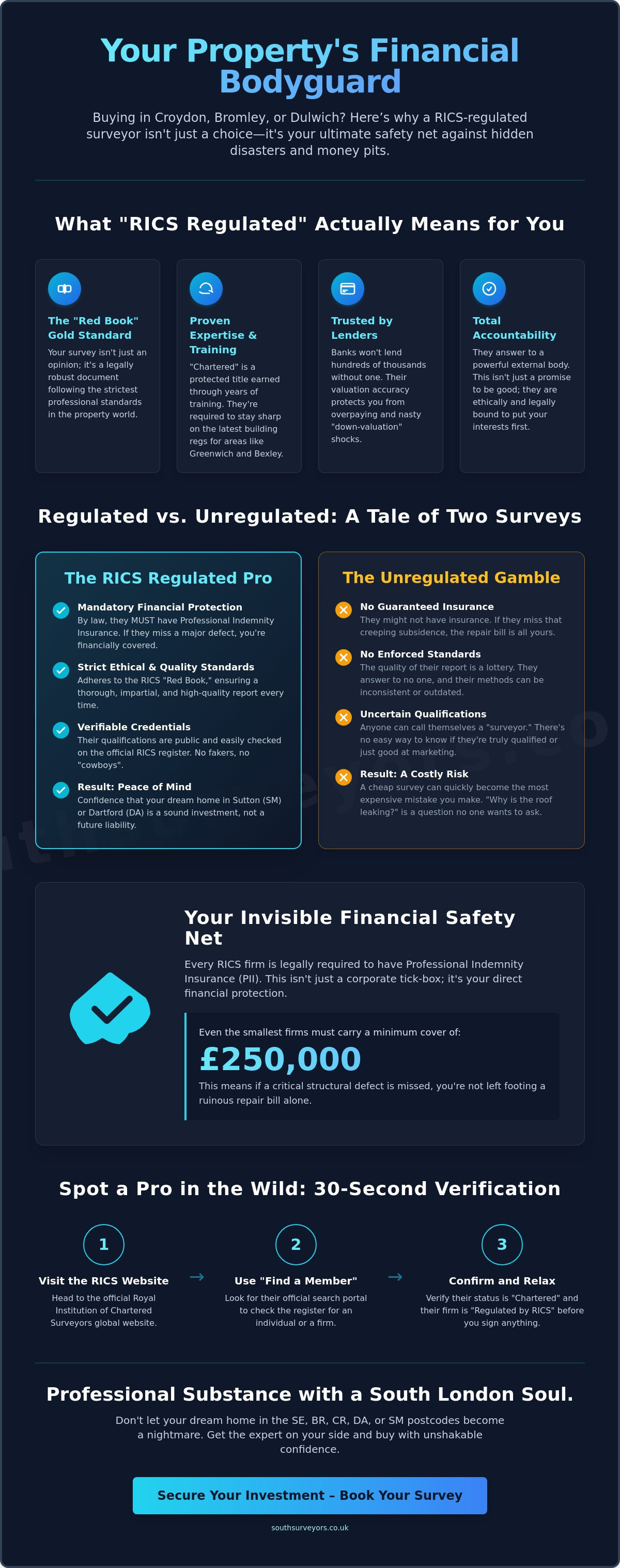 Why Use a RICS Regulated Surveyor? Your Safety Net in the South London Property Jungle