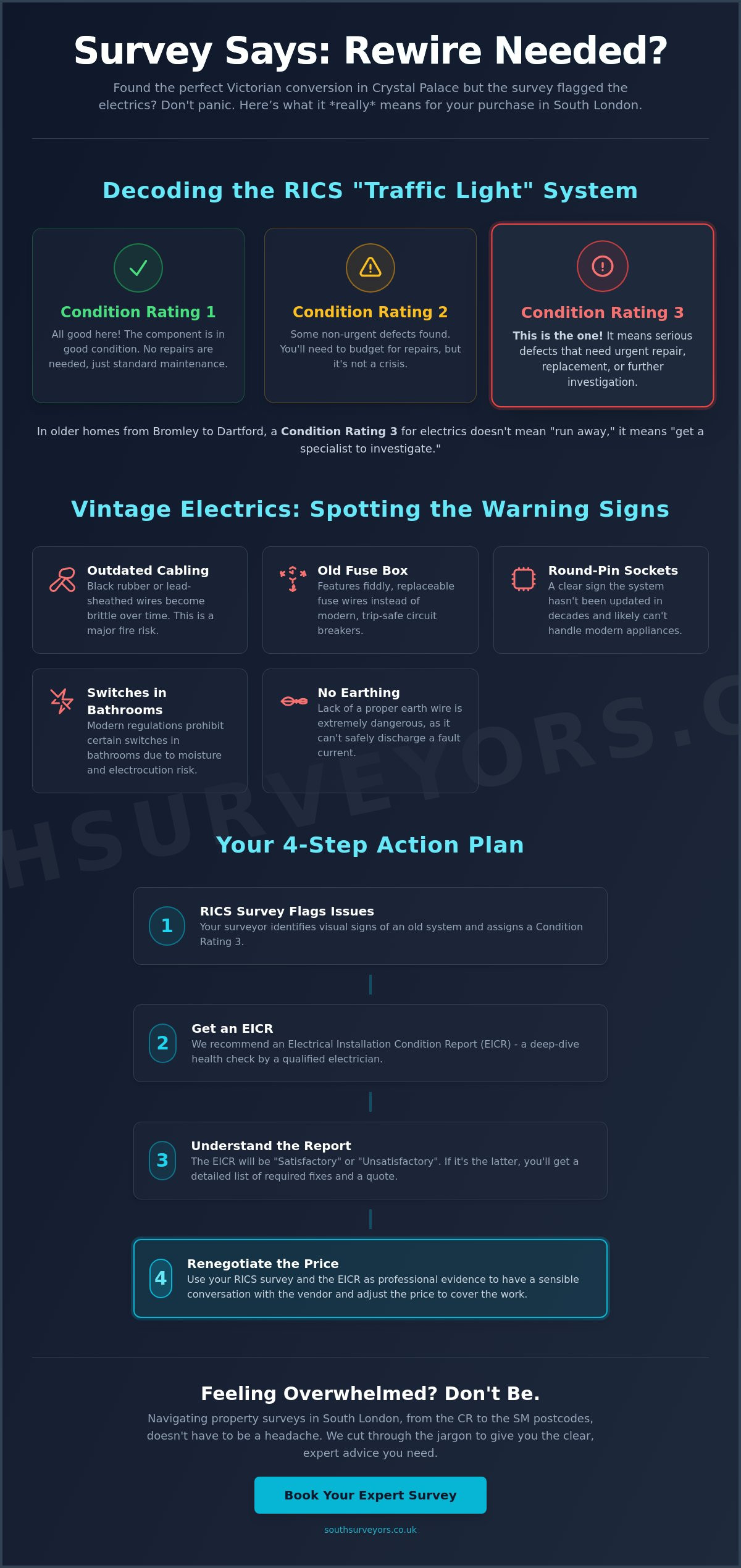 My Survey Report Says the House Needs Rewiring: A Stress-Free Action Plan