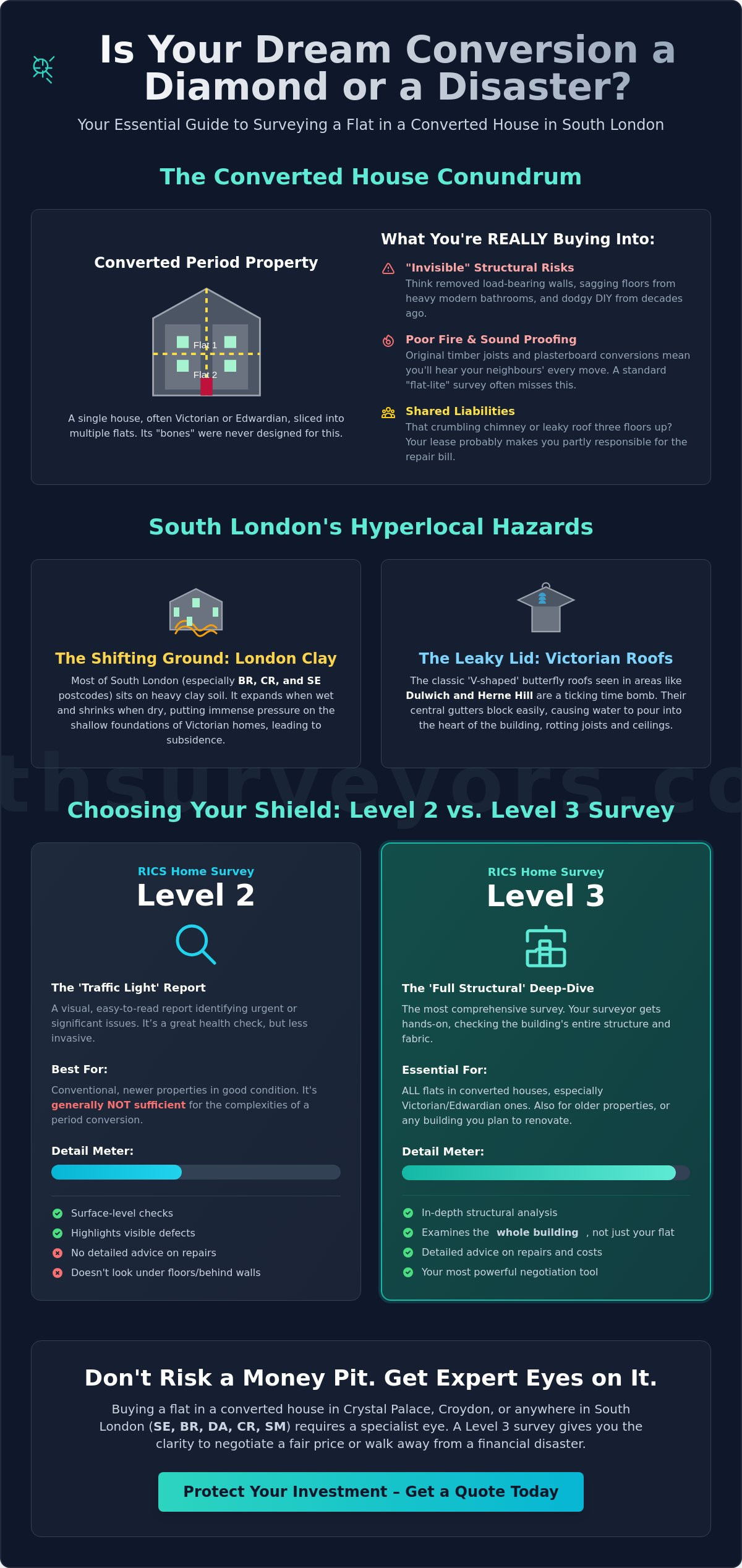Survey for Flat in Converted House: The Essential 2026 Guide for South London Buyers